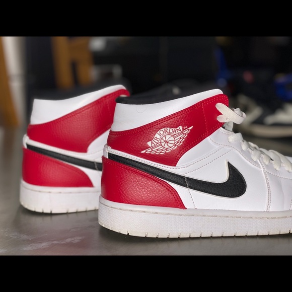 Jordan Other - Jordan 1 mid “black/ gym red” Jordan Other - Jordan 1 mid “black/ gym red”